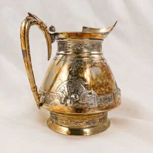 Antique Gorham Silver-Soldered Creamer – Edwardian Elegance with Original Patina